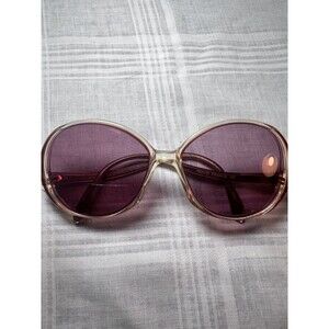 Vintage Franck Olivier 745 34 Pink Gold Oval Sunglasses France FRAMES ONLY